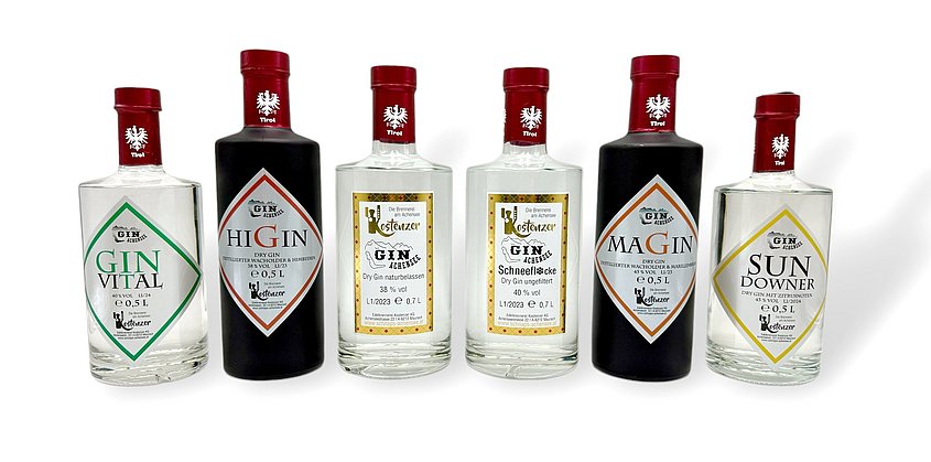 Gin Achensee Sortiment